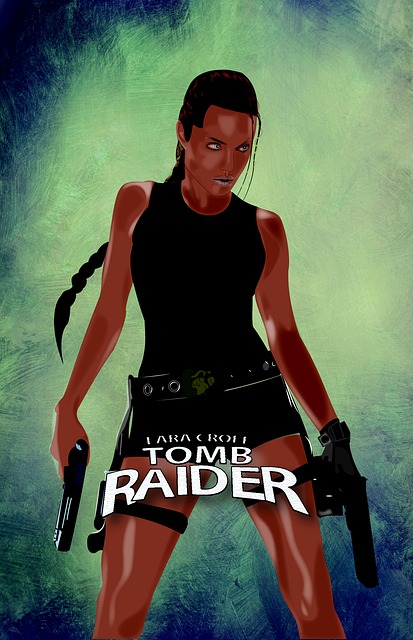 tomb raider, poster, woman